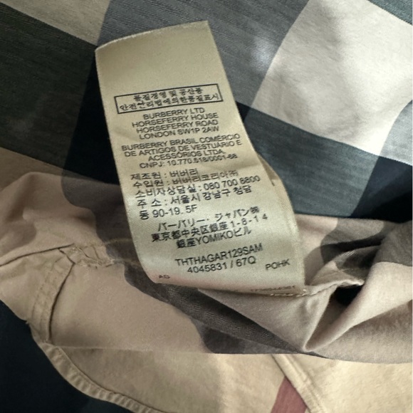 SOLD Classic Burberry Shirt Size L - Picture 9 of 10